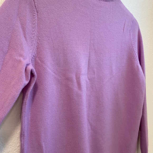Pringle of Scotland Lilac Merino Wool LOVE Sweater Top - Picture 7 of 9